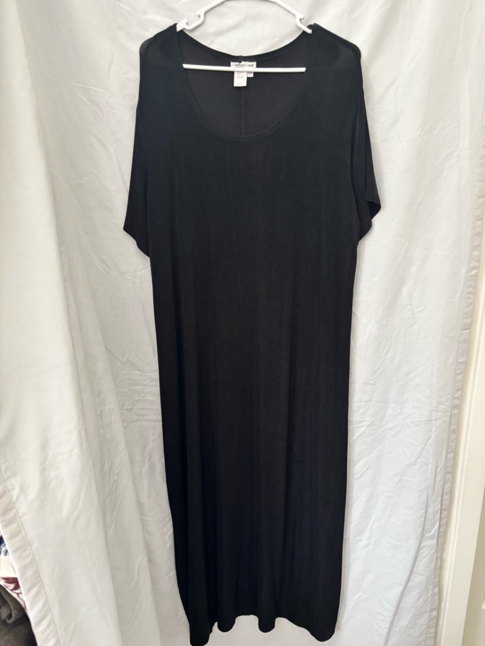 Coldwater Creek Black Maxi Dress with Scoop Neck